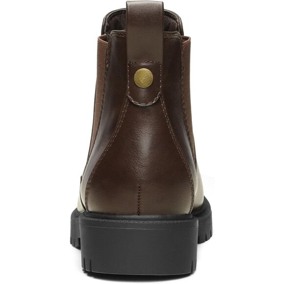 DREAM PAIRS Women's Low Heel Chelsea Ankle Boots Fashion Slip On Elastic Fall - Picture 4 of 7